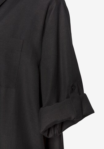 LASCANA Košilové šaty – černá