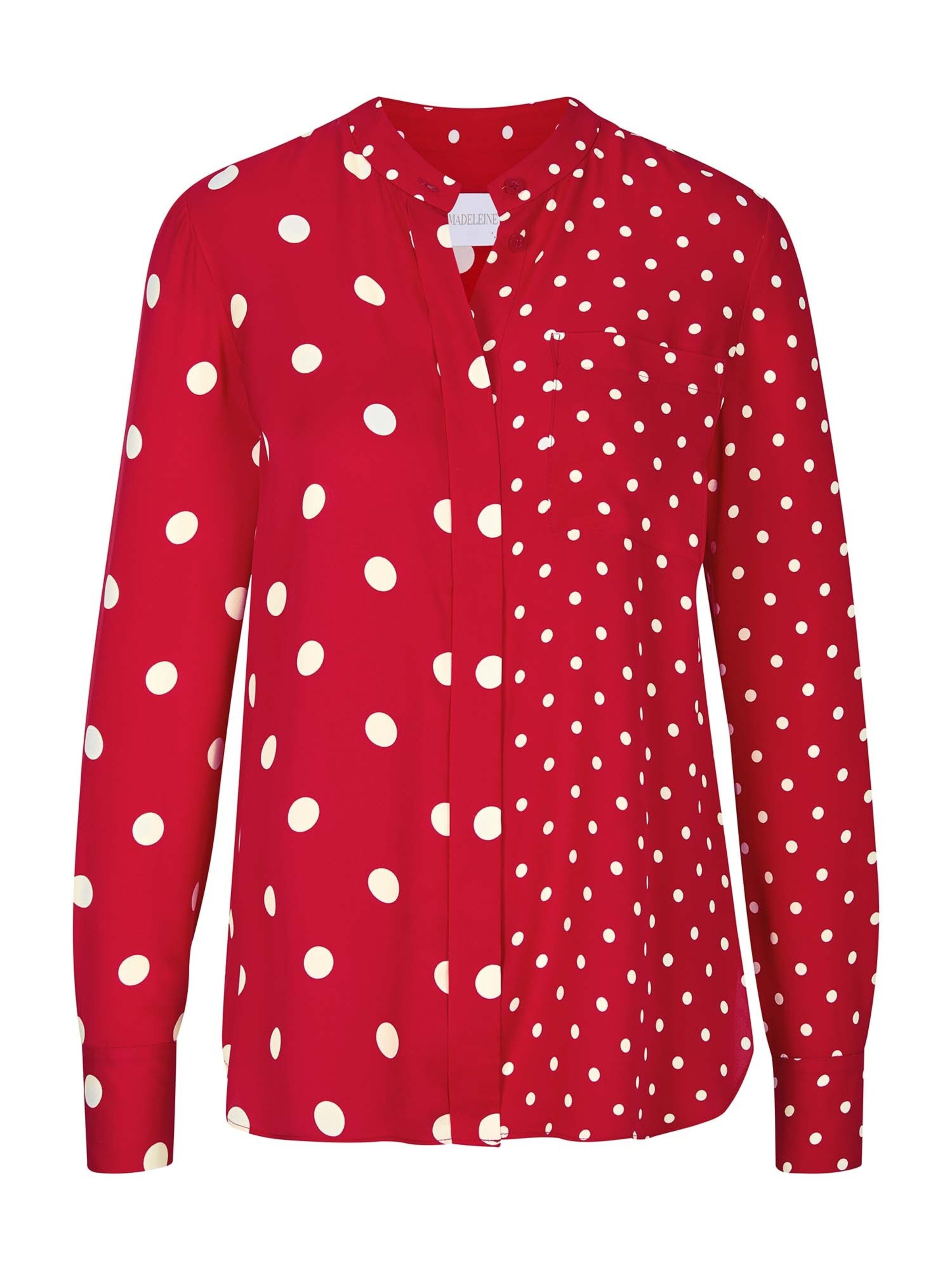 Chemisier MADELEINE en rouge : devant