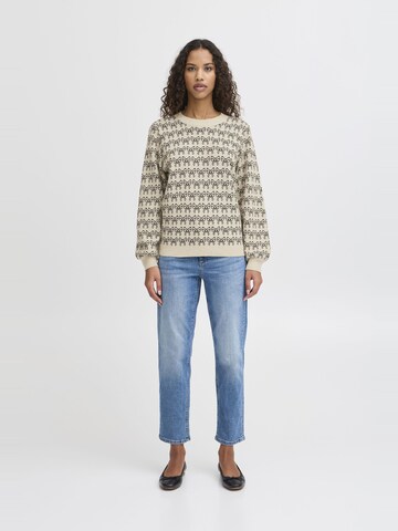 Pull-over 'Brielle' ICHI en beige
