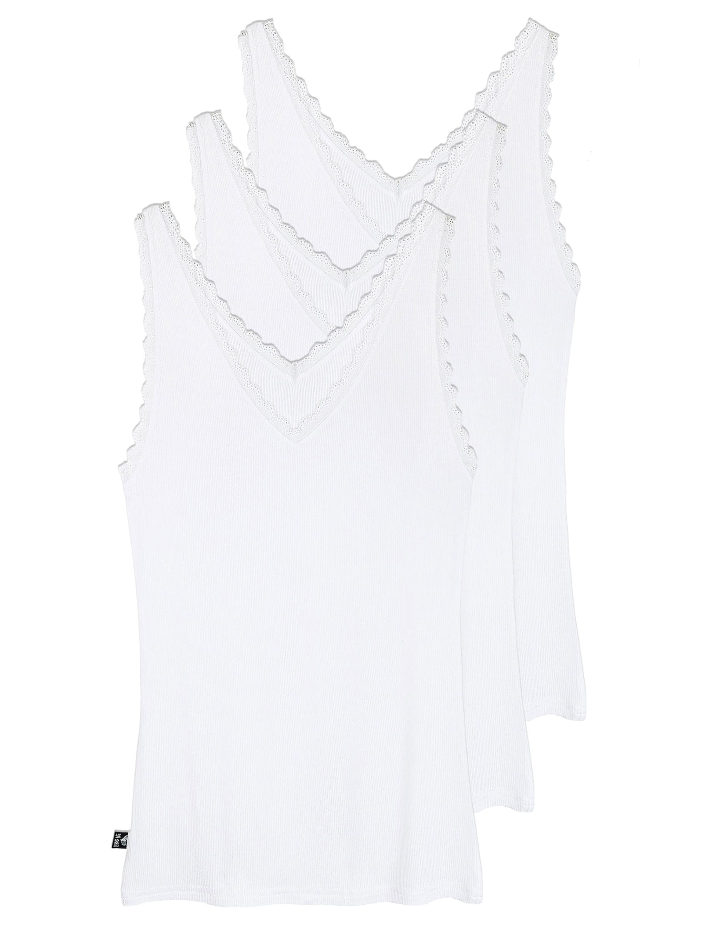like it! Undershirt in White: front