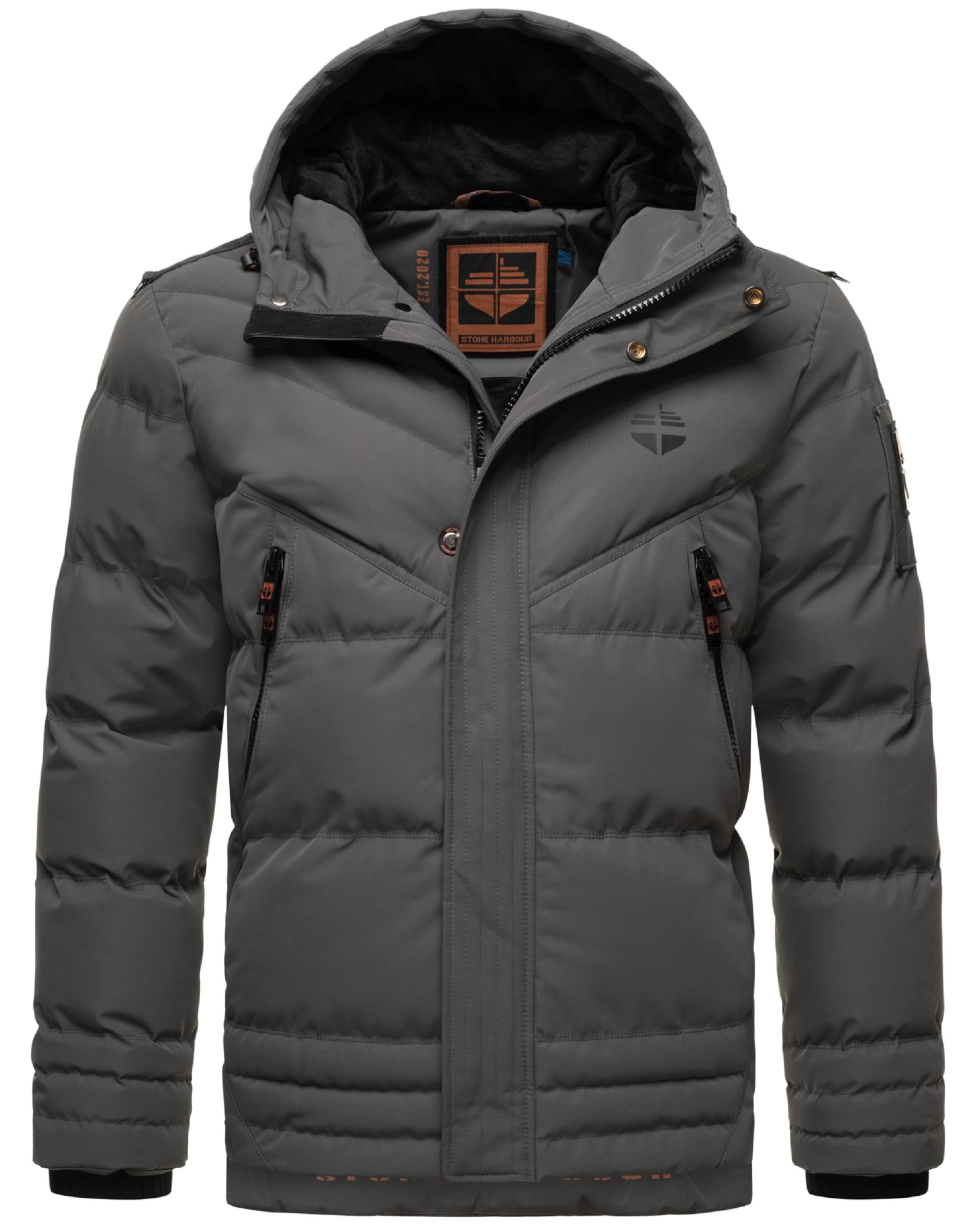 STONE HARBOUR - Chaqueta de invierno 'Romaan' en gris