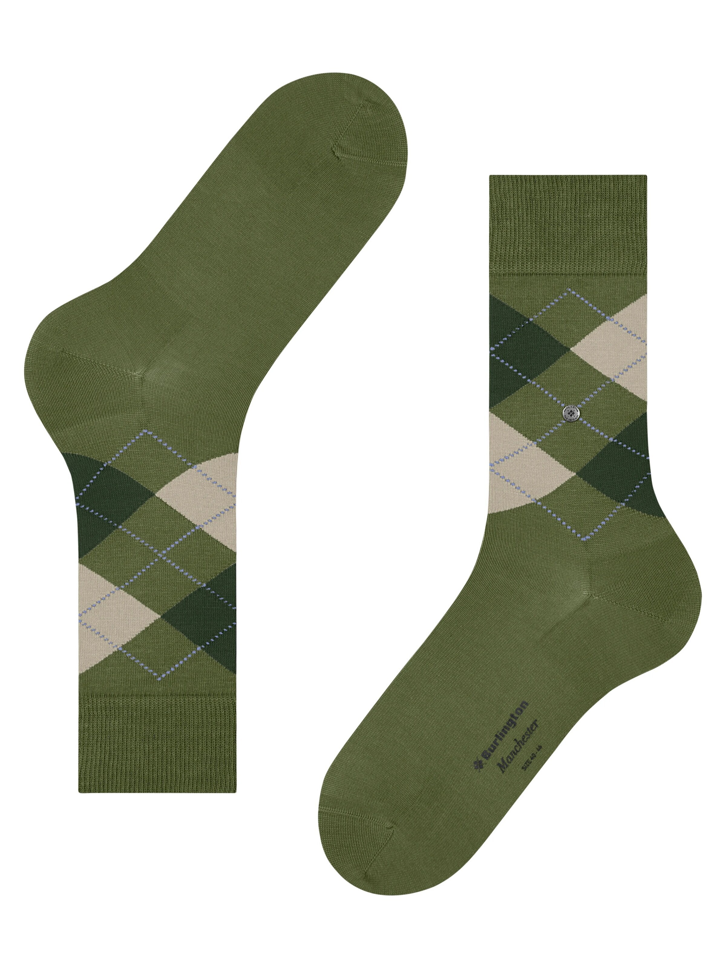 BURLINGTON Socks 'Manchester' in Green