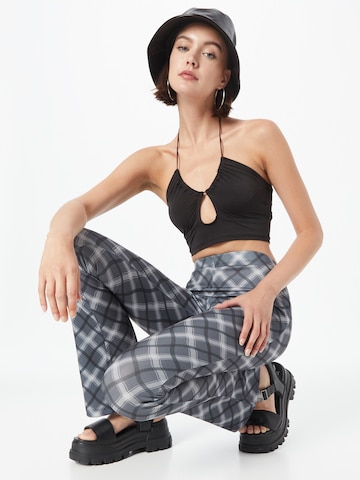 Nasty Gal Flared Trousers in Grey