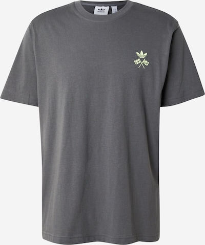 ADIDAS ORIGINALS Majica 'RACING CAR' u tamo siva / limeta, Pregled proizvoda