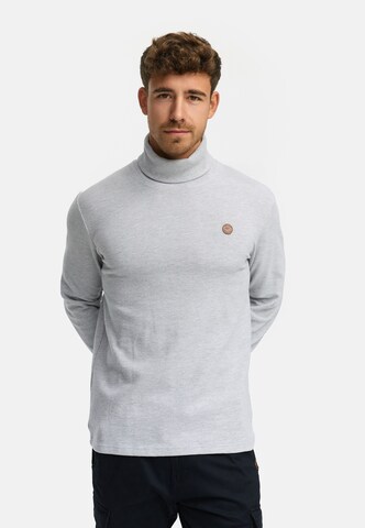 INDICODE JEANS Shirt 'INGuadalupe' in Grijs: voorkant