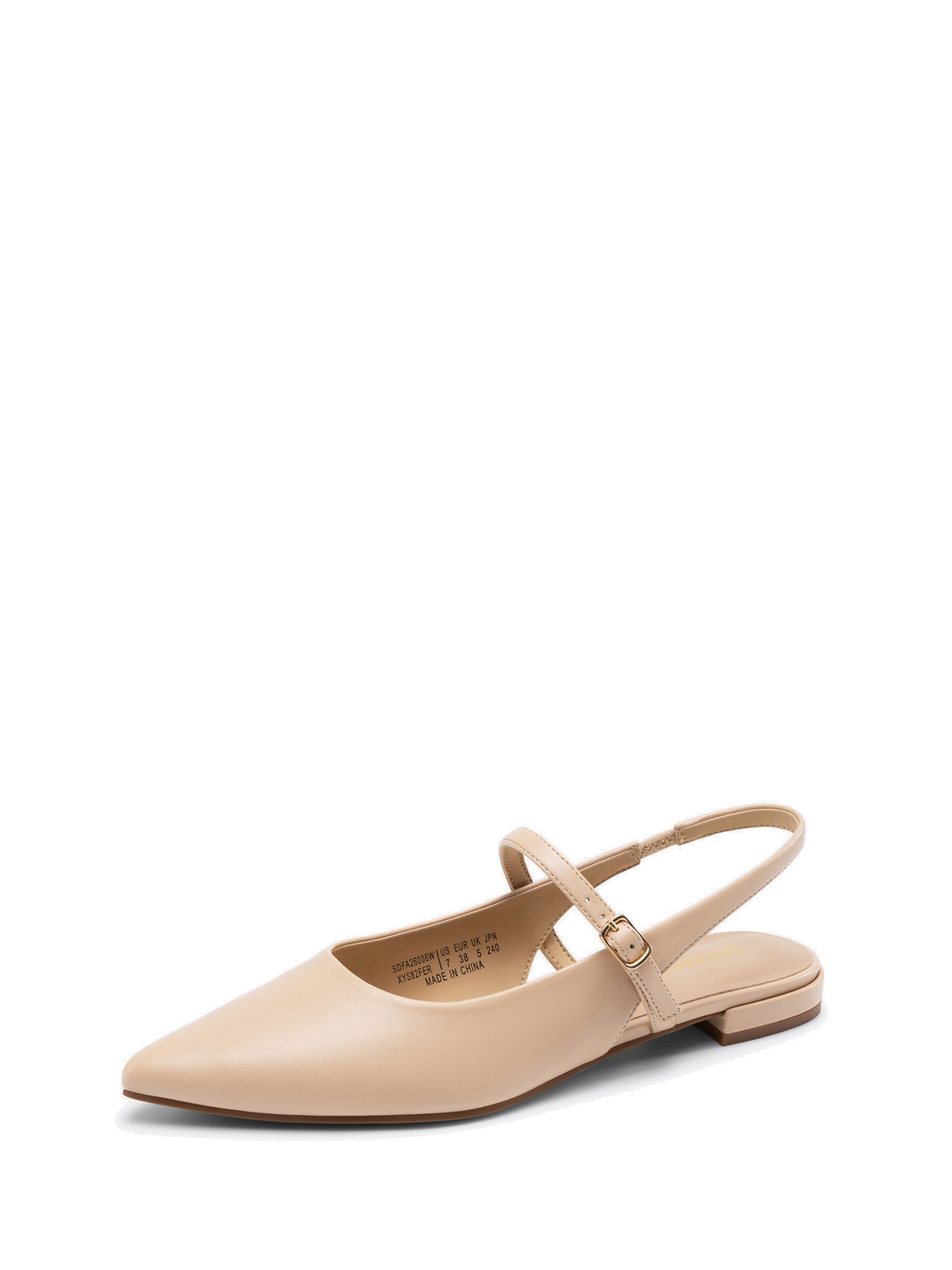 Dream Pairs Ballet Flats in Beige: front