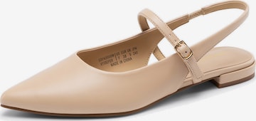 Dream Pairs Ballet Flats in Beige: front