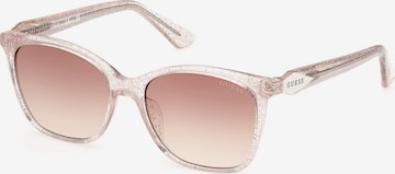 Lunettes de soleil GUESS en beige : devant