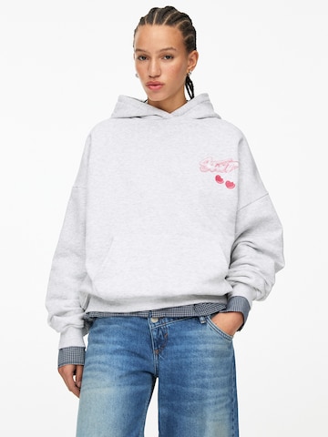 Pull&Bear Sweatshirt 'STWD' in Grijs