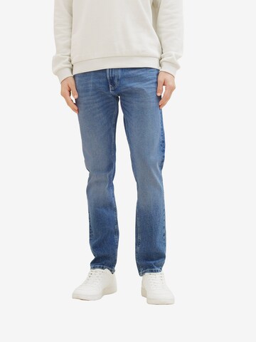 Coupe slim Jean 'Piers' TOM TAILOR DENIM en bleu : devant