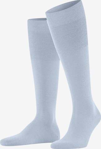 FALKE Knee High Socks 'Airport' in Blue: front
