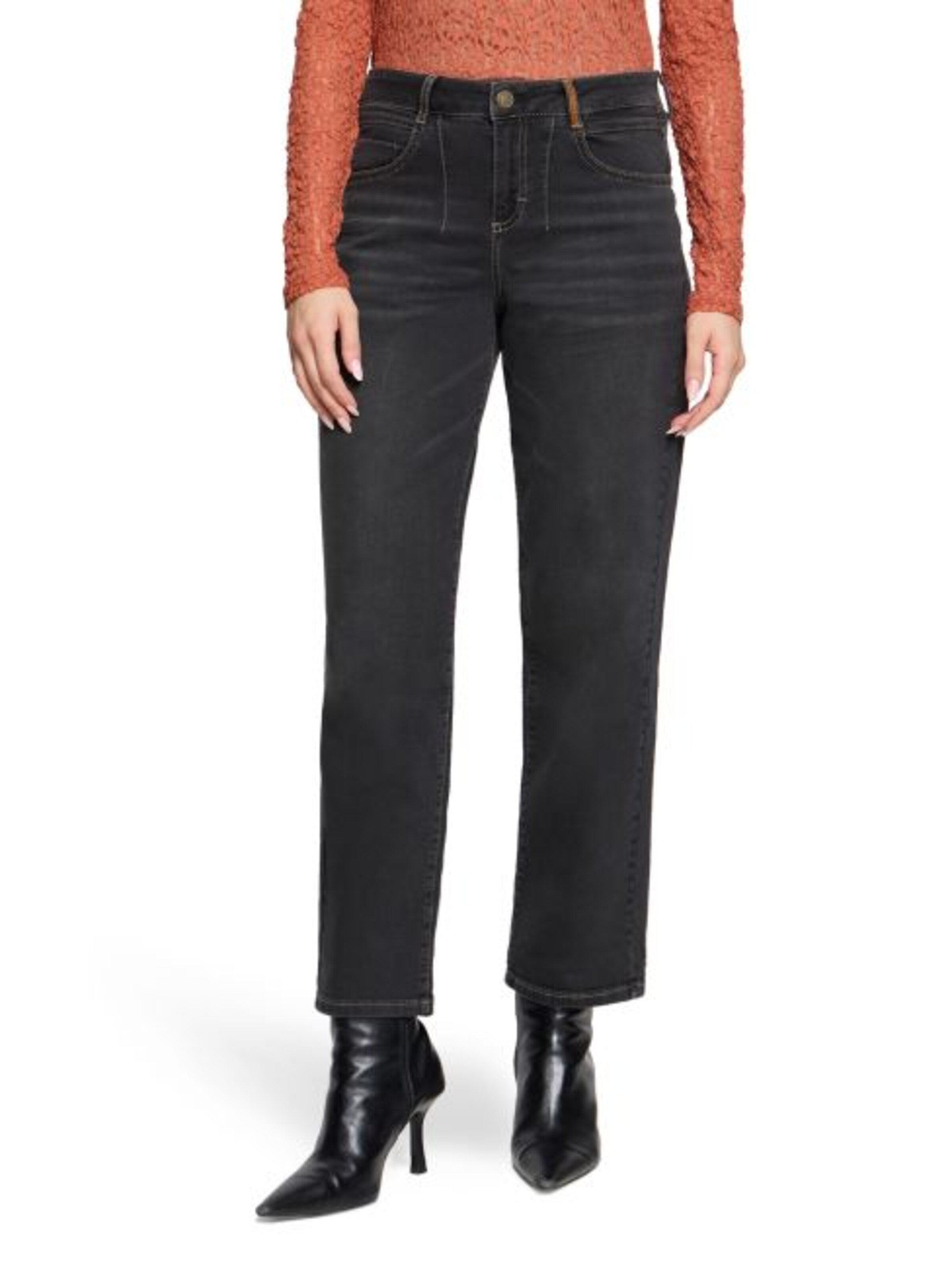 Cartoon Loose fit Jeans in Black: front