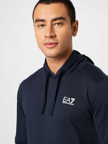 Sweat-shirt EA7 Emporio Armani en bleu