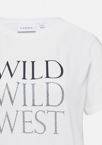 COMMA T-Shirt in Weiß