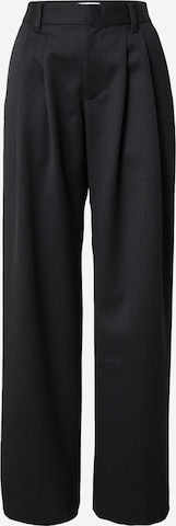 Won HundredLoosefit Hlače s naborima - crna boja: prednji dio