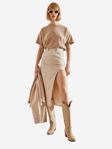 Jupe 'Röcke' Bianco Lucci en beige