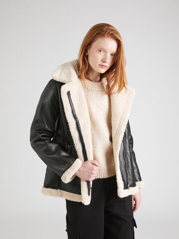 Giacca invernale 'Longline Borg Aviator' di Dorothy Perkins in nero: frontale