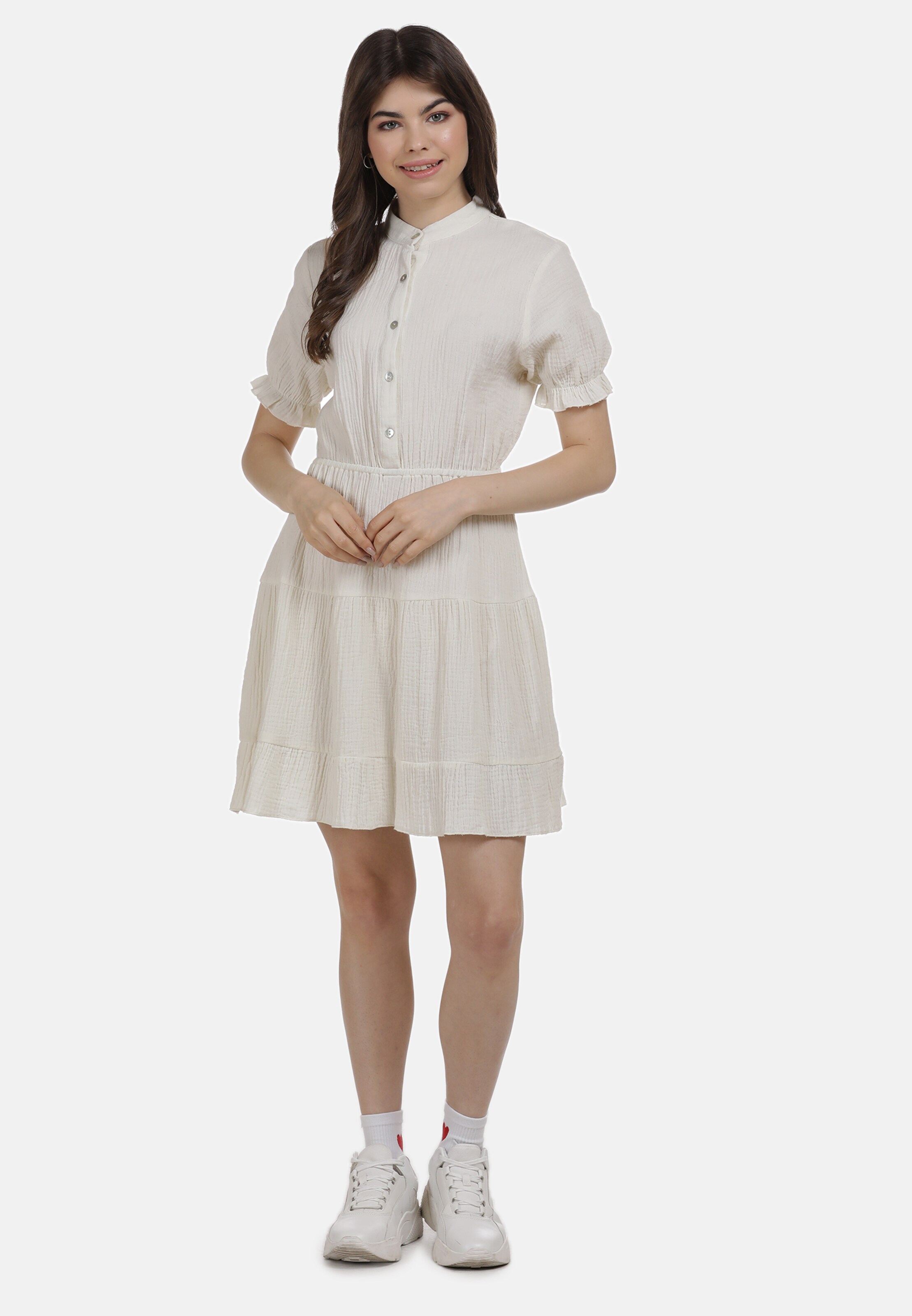 Vêtements Robe-chemise MYMO en Blanc 