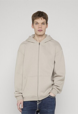 Urban Classics Sweat jacket in Beige: front