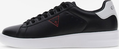 GUESS Niske tenisice 'YUKERN' u crvena / crna / bijela, Pregled proizvoda