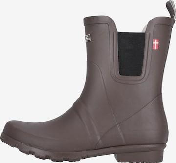 Mols Rubber Boots 'Suburbs' in Brown: front