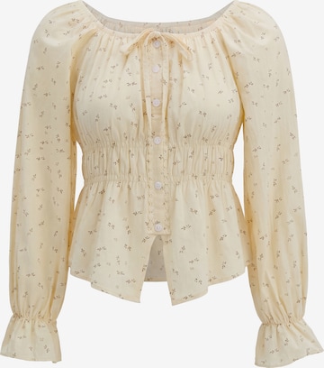 Usha - Blusa en amarillo: frente