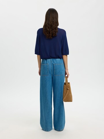 Pull-over SELECTED en bleu