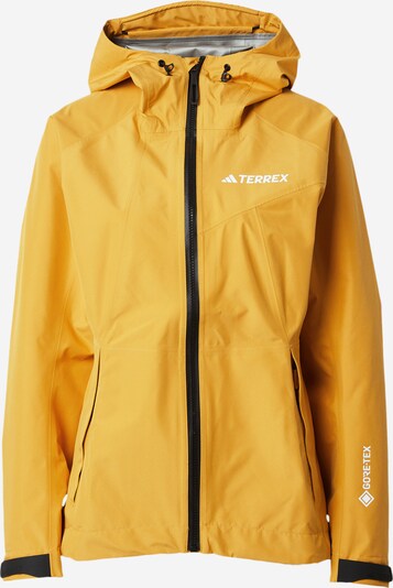 ADIDAS TERREX Външно яке 'Xperior Gore-Tex Paclite Rain' в светлосиво / бяло, Преглед на продукта