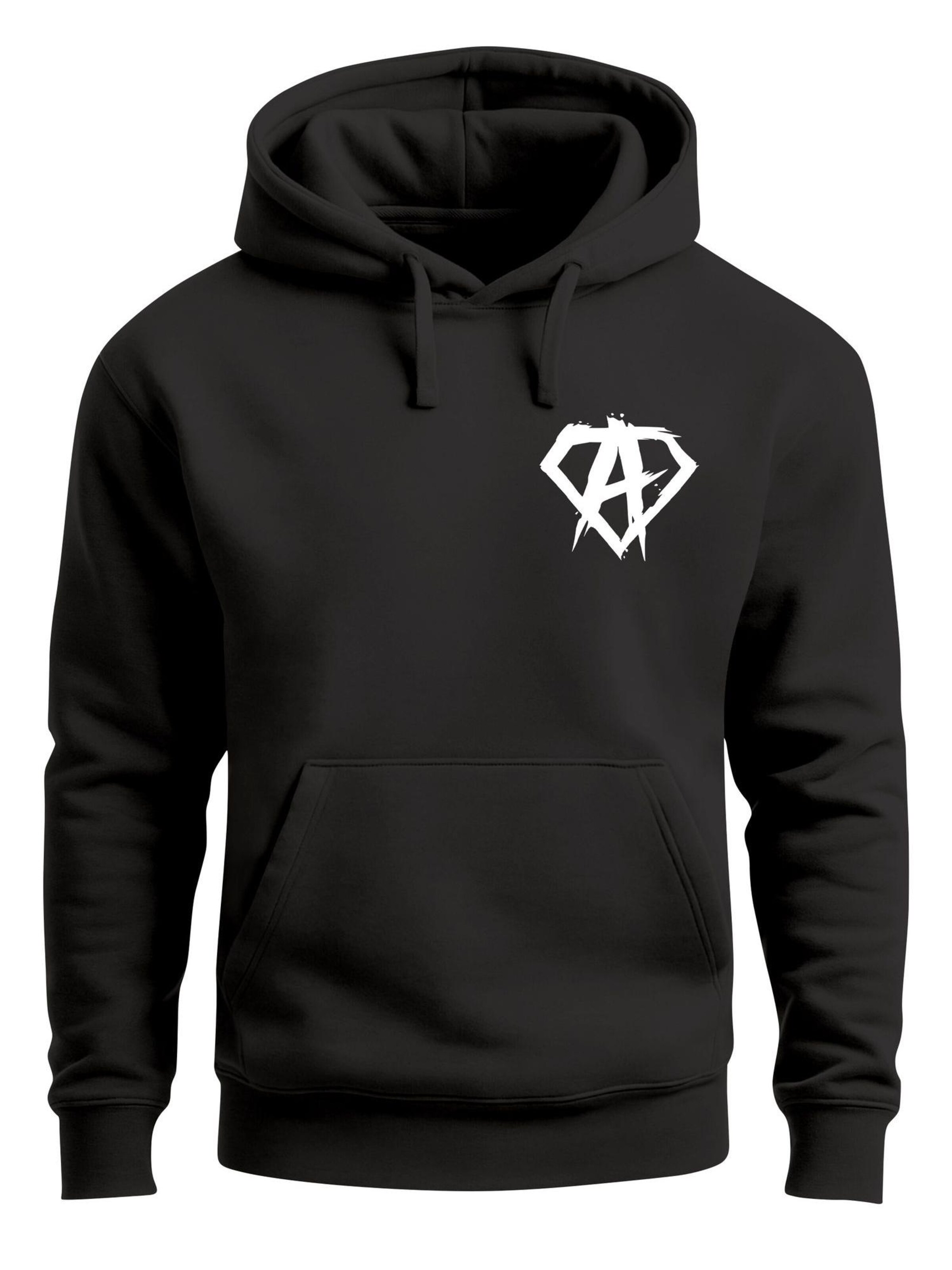 Neverless Sweatshirt 'Anarchy Gym' in Black: front