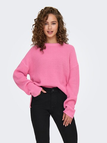 ONLY Pullover 'ONLLuna' in Pink: Vorderseite