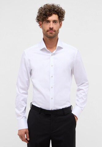 ETERNA Slim fit Business shirt in White: front