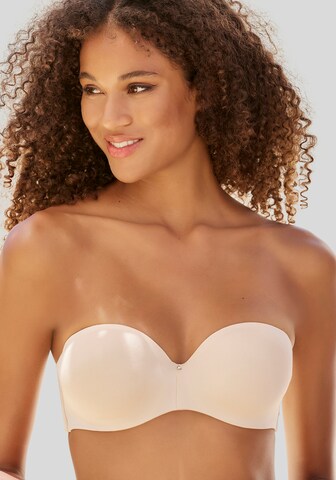 LASCANA Balconette Bra in Pink: front