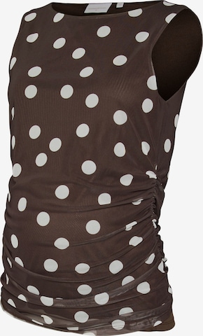 Top di MAMALICIOUS in marrone: frontale