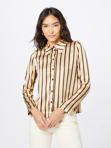 System Action Bluse 'Menton' i beige: forside