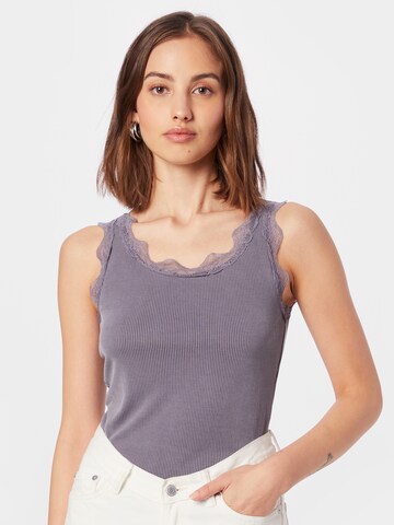 LA STRADA UNICA Top in Grey: front