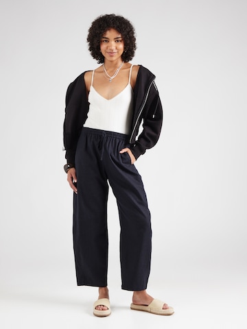 Abercrombie & Fitch Wide leg Broek in Zwart