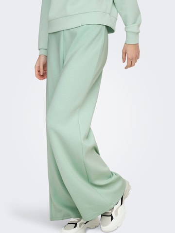 ONLY PLAY Wide Leg Sportsbukser 'ONPLounhe' i grøn