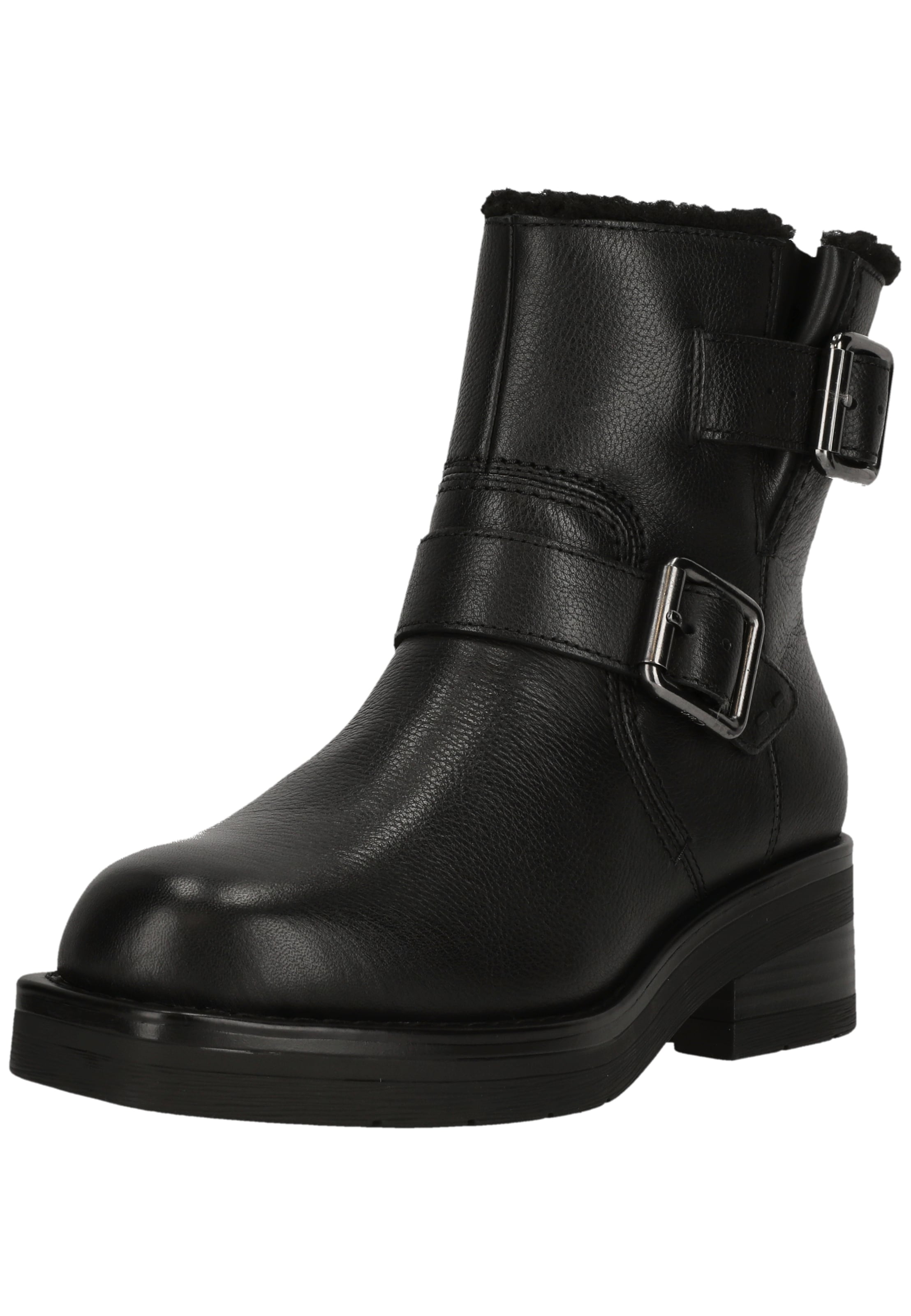 CLARKS Bootie 'Rebelle Buckle' in Black: front