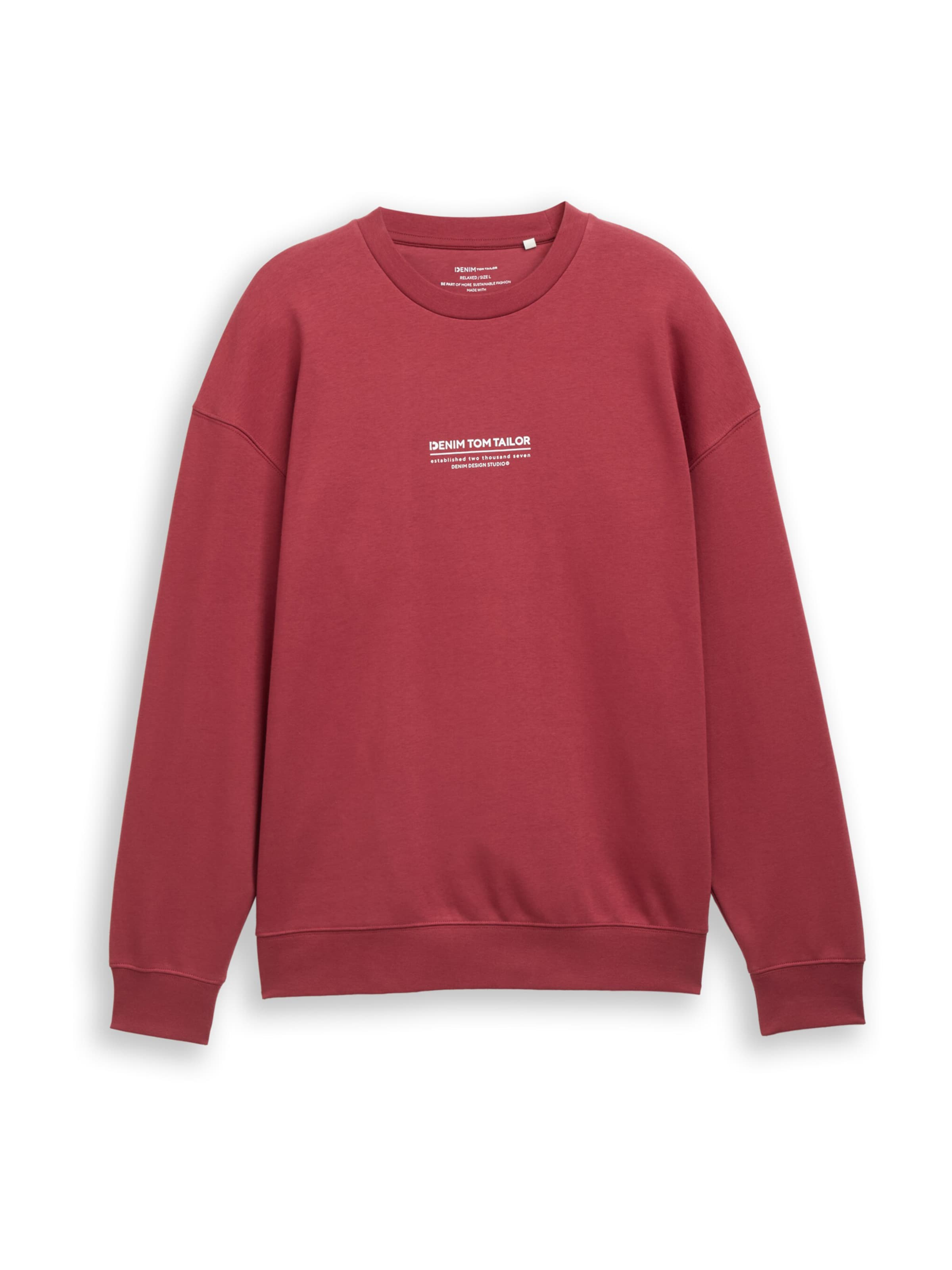 TOM TAILOR DENIM - Sudadera en rojo: frente