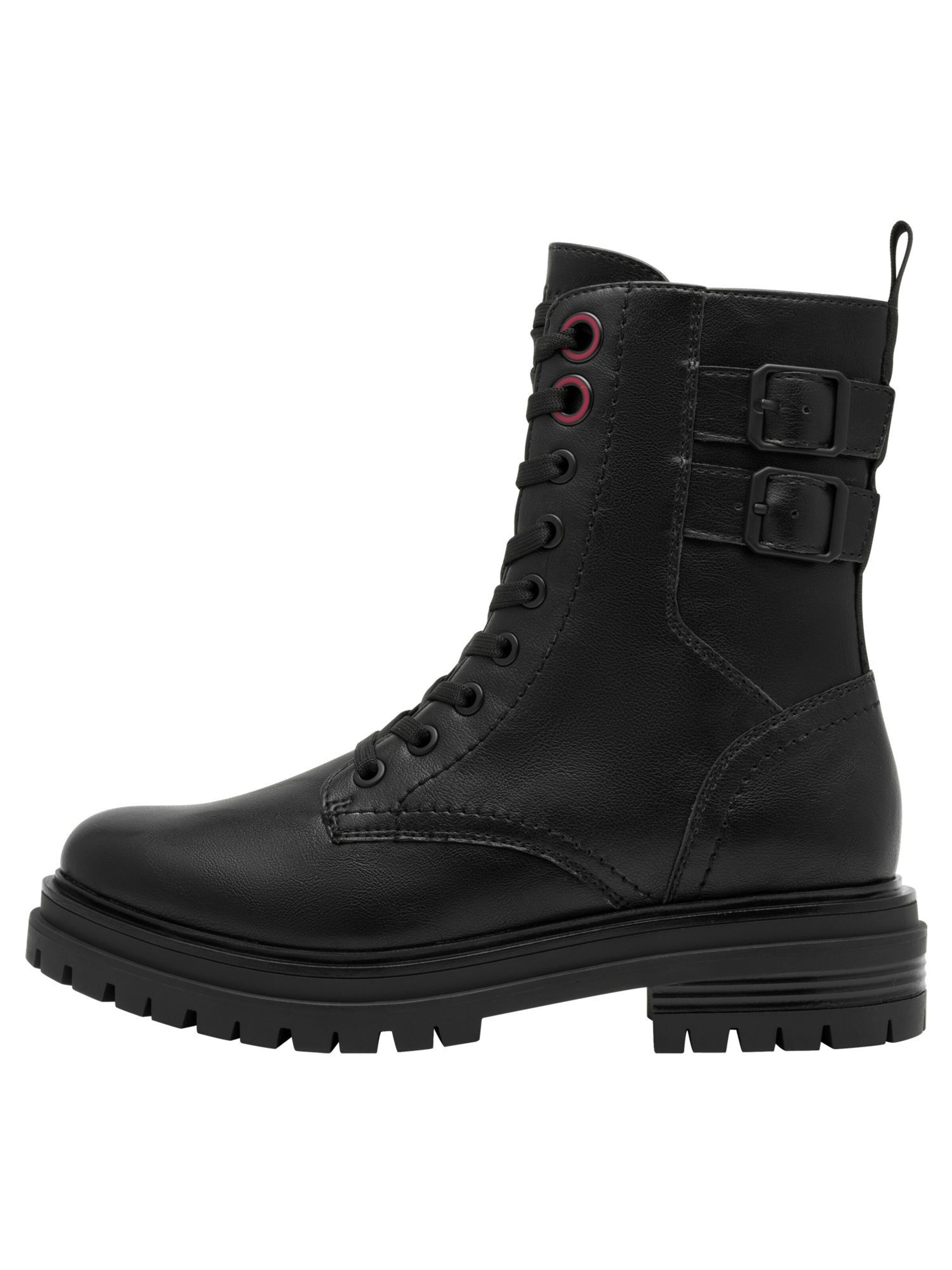 s.Oliver Lace-Up Ankle Boots in Black