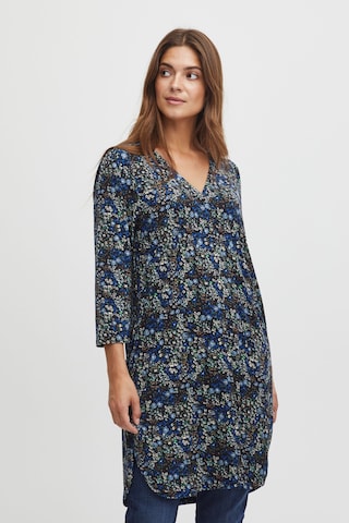 Fransa Blouse 'Seen' in Blue: front