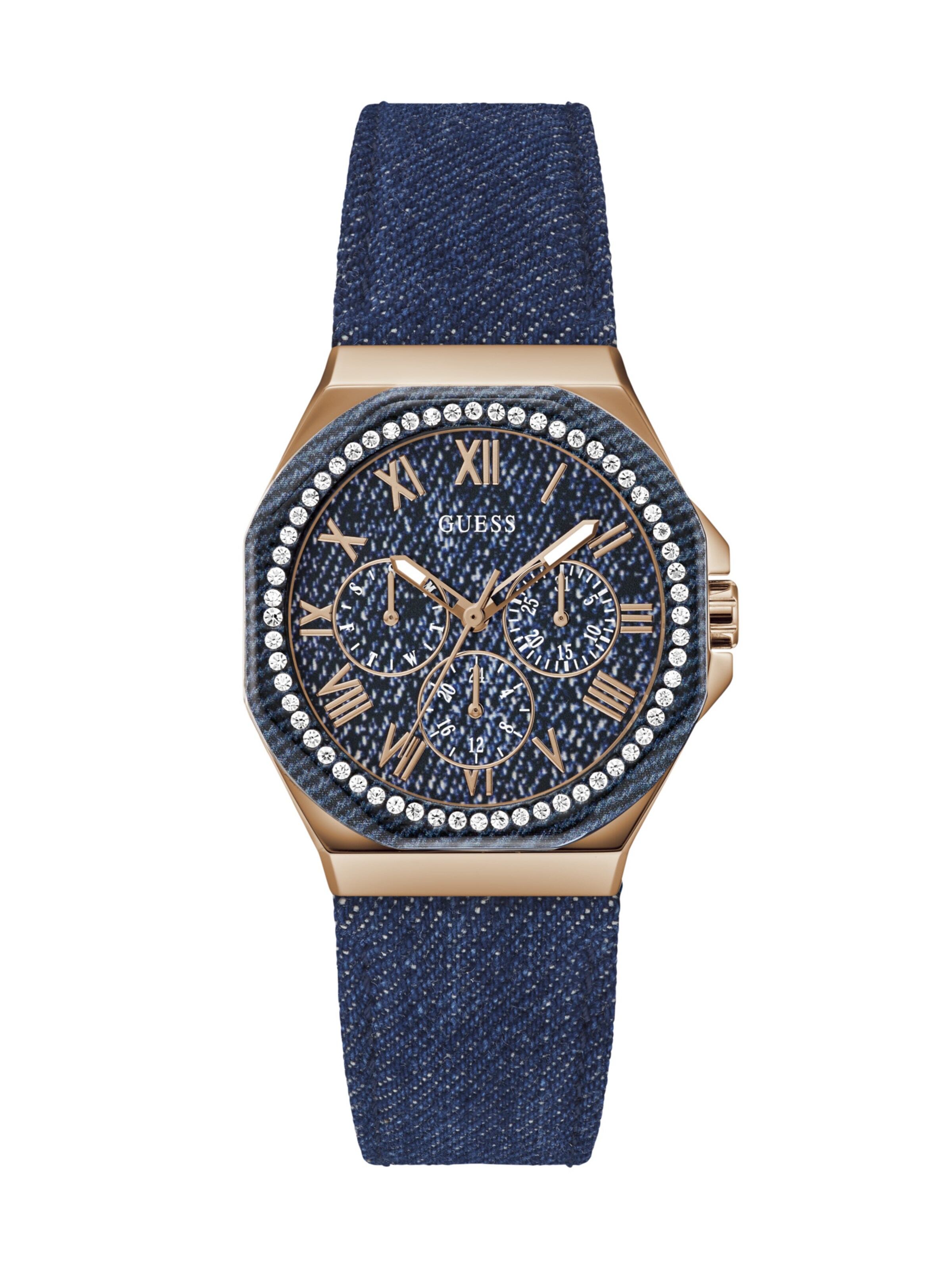 GUESS Analog Watch 'Glaze' in Blue