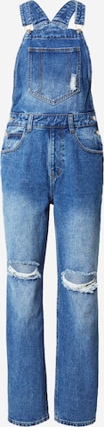 Dorothy Perkins Tuinbroek jeans in Blauw: voorkant