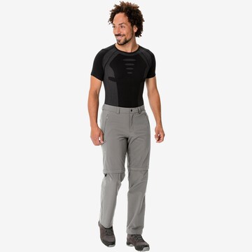 VAUDE Regular Outdoor Pants 'Farley Stretch ZO II' in Grey: front