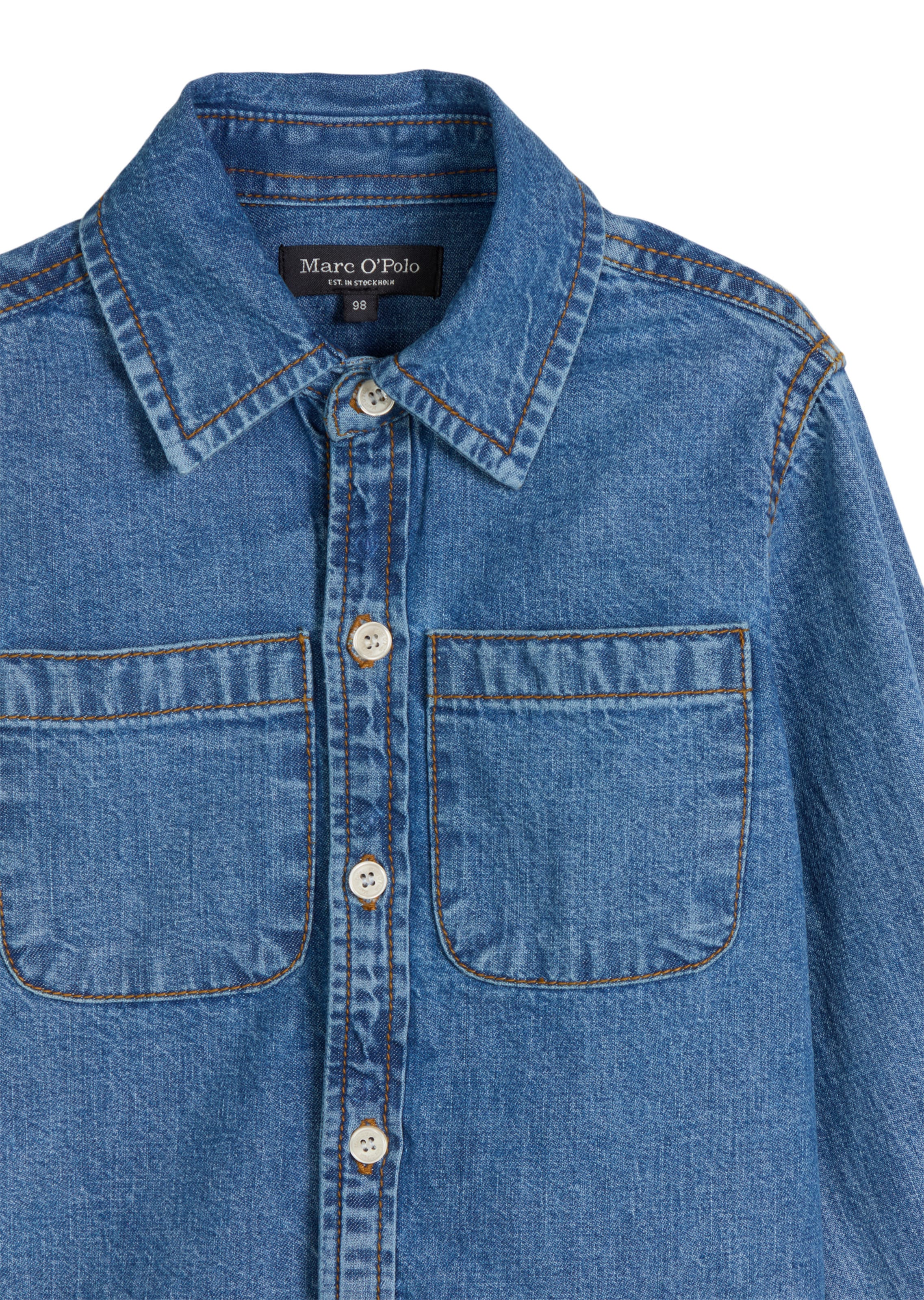Marc O'Polo Comfort fit Overhemd in Blauw