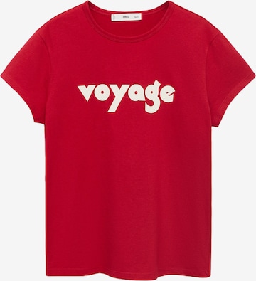 T-shirt 'ILUSTRA' MANGO en rouge : devant