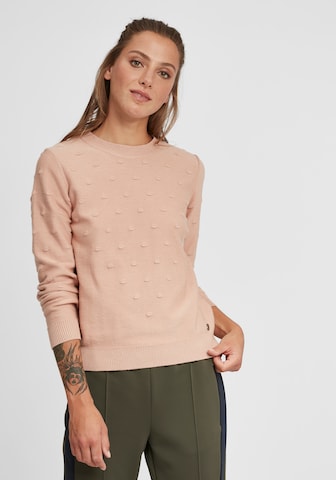 Oxmo Sweater 'Dotta' in Pink: front