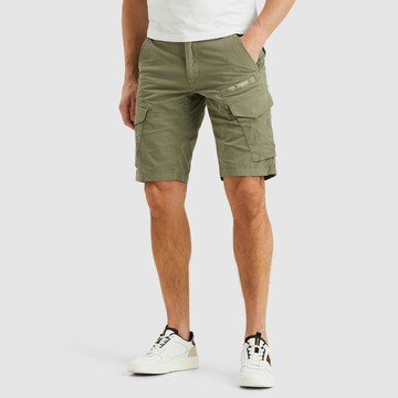PME Legend Regular Cargo Pants in Green: front