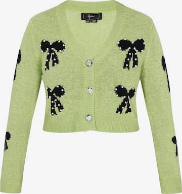 faina Neuletakki värissä vihreä: etupuoli