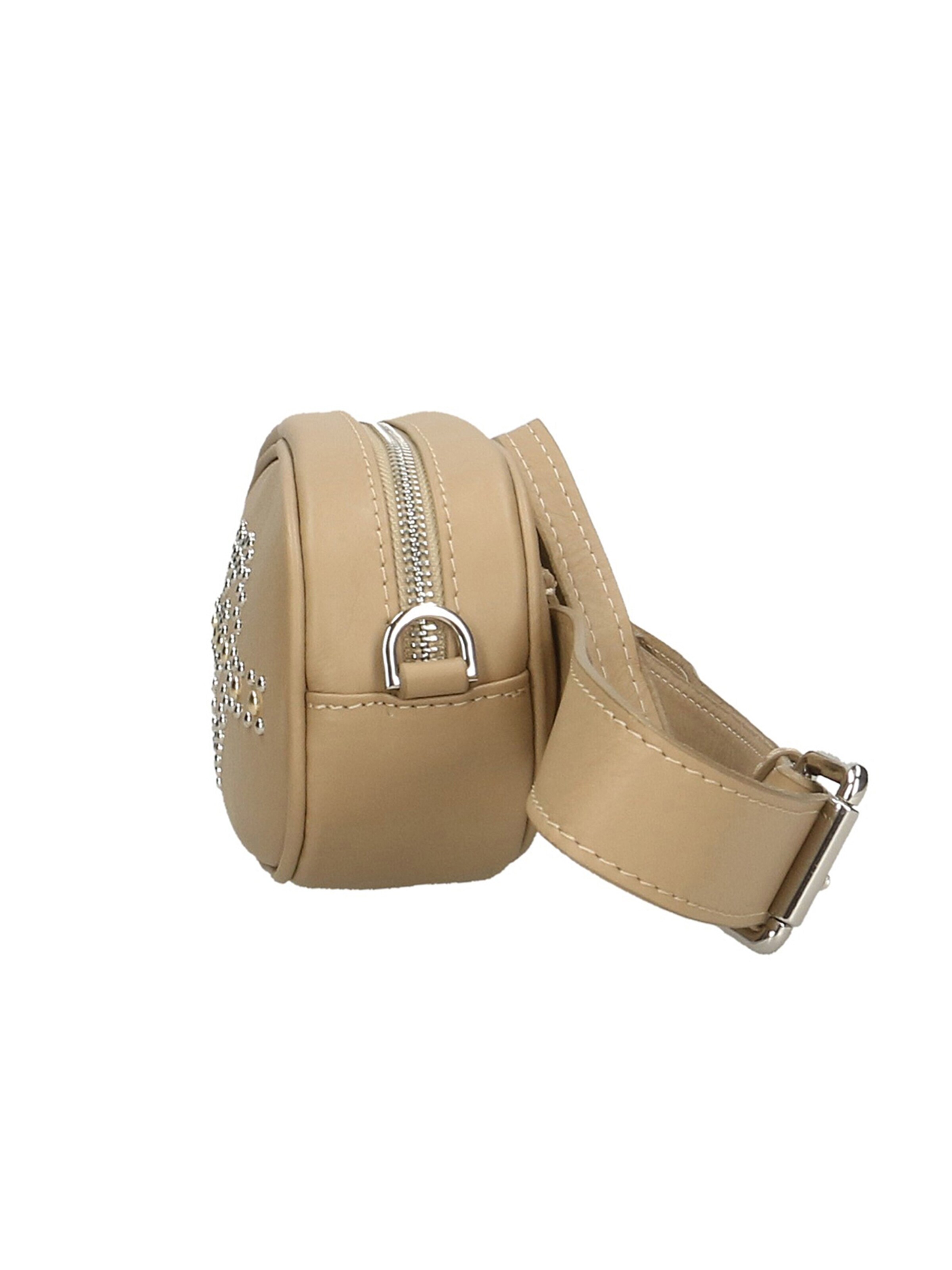 Marsupio 'Marsupio donna pelle sauvage con borchie cuore Made in Italy' di Gave Lux in grigio